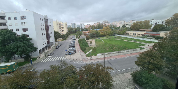 LXoffice - Partial view from the meeting room at R. Hermano Neves 18, Lisbon